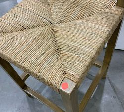Open Box: Malibu Woven Counter Stool (24") - Honey