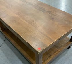 Open Box: Nicasio Rectangular Coffee Table (60") - Antique Umber