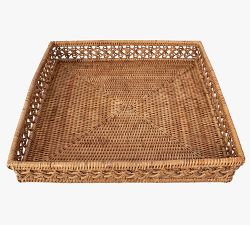 Tava Braided Rattan Square Tray