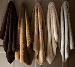 Faux Fur Mink Throw
