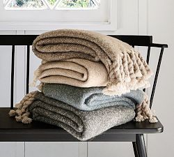 Herringbone Twisted Tassel Throw