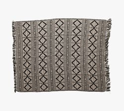 Ginni Diamond Pattern Fringe Throw