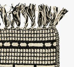 Ginni Diamond Pattern Fringe Throw