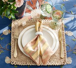 Abaca Handcrafted Square Placemats - Set of 4