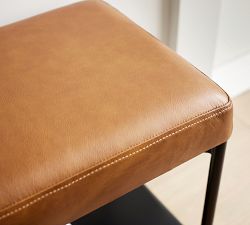 Maison Leather Entry Shoe Bench (28")