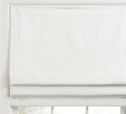 Custom Emery Linen Cordless Roman Blackout Shade
