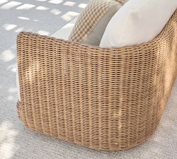 Huntington Wicker Curved Outdoor Sofa (73")