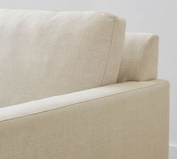 Sanford Square Arm Reversible Chaise Sectional (74"&ndash;87")