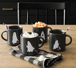 Scary Squad Stoneware Mug - Mixed Set of 4