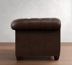 Chesterfield Roll Arm Leather Chair