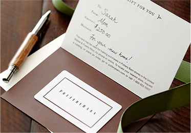 Gift Cards Pottery Barn