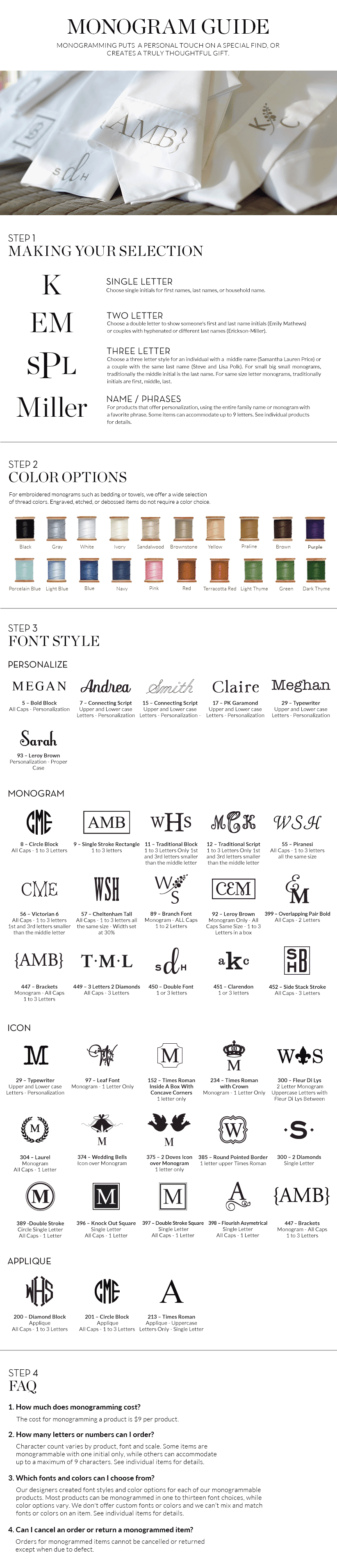 Monogram Guide