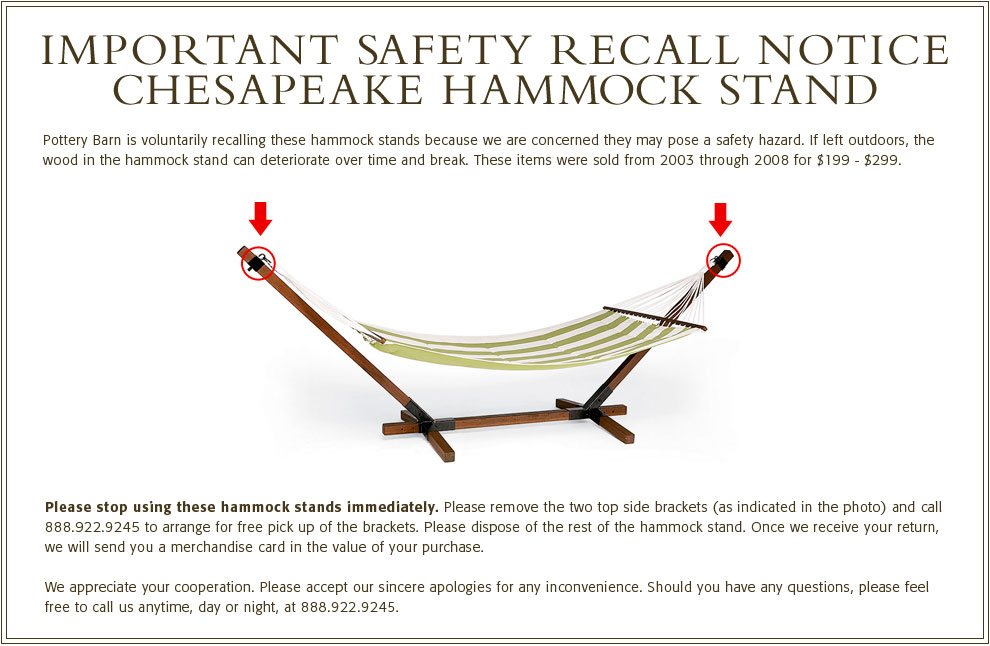 Recall Hammock Stand