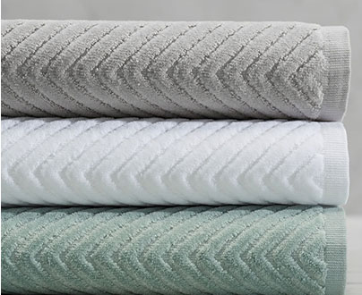 Chevron Sculpted Towels