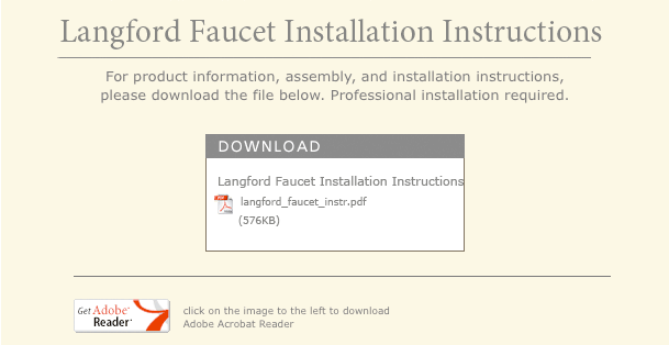 Langford Faucet
