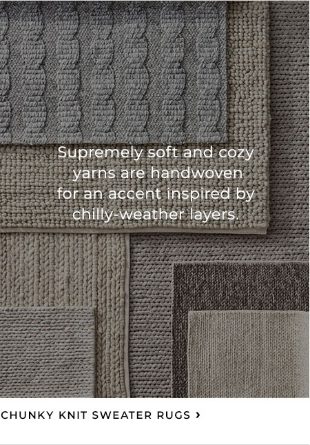 Chunky Knit Sweater Rug