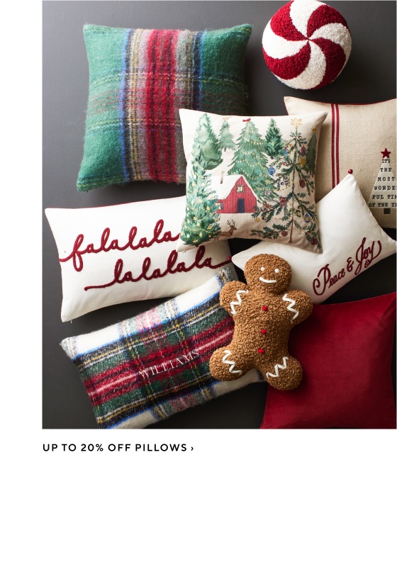 Up to 20% Off Pillows