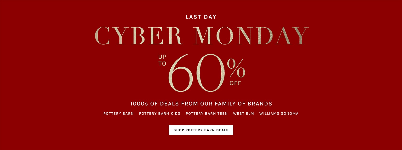 Cyber Monday: Up to 60% Off