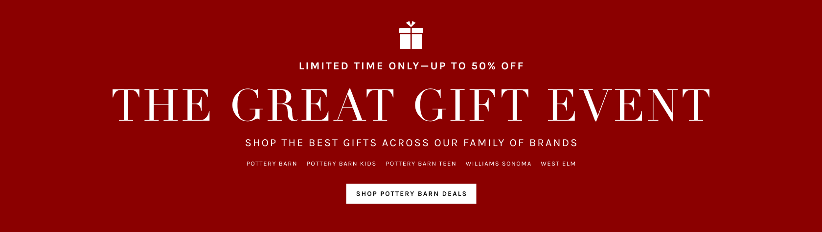 Great Gift Sale: Up to 50% Off
