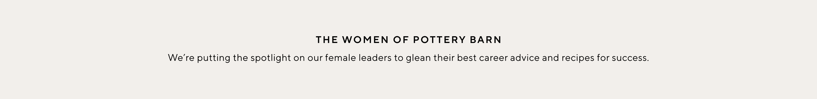The Women of Pottery Barn