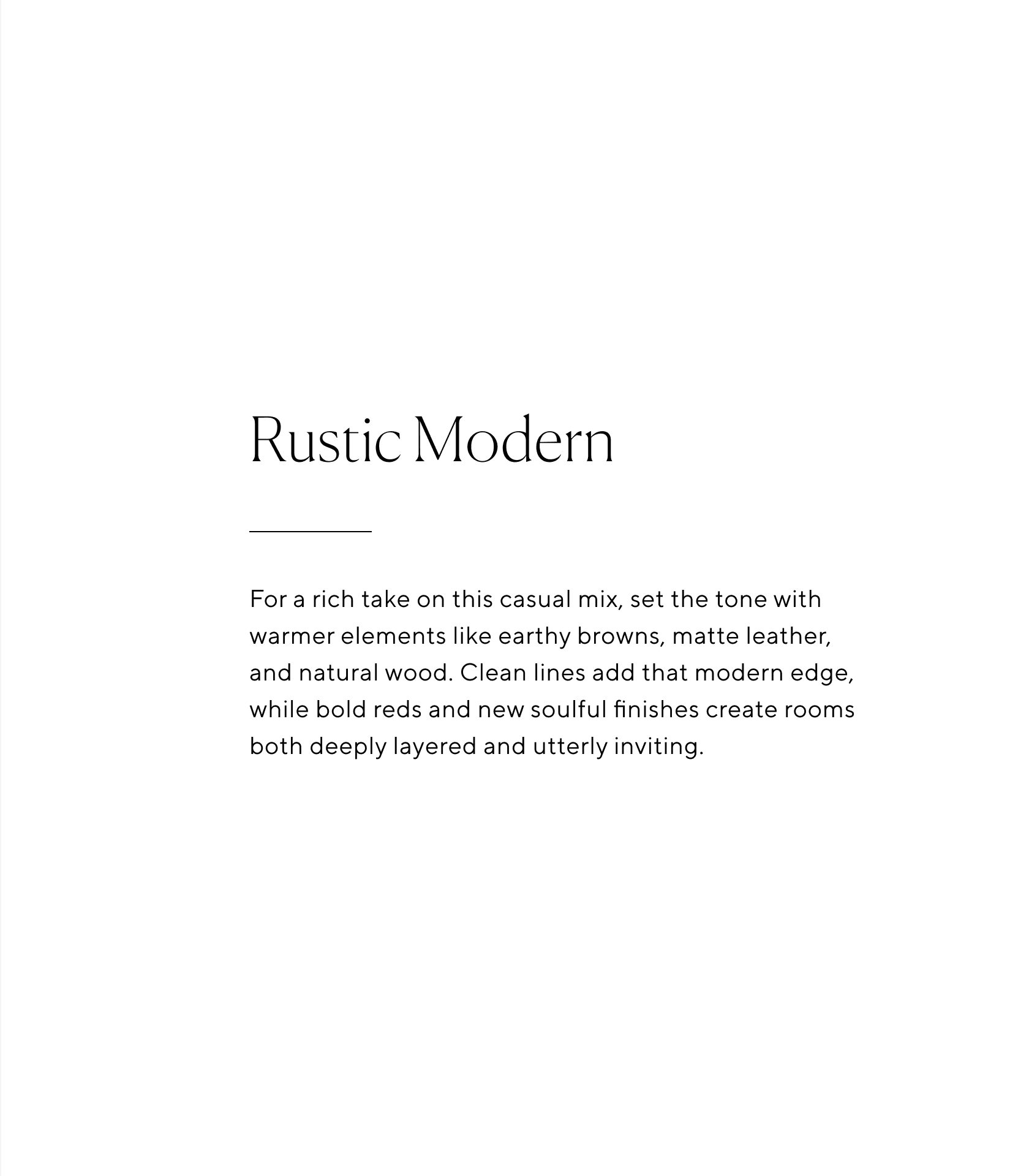 Rustic Modern