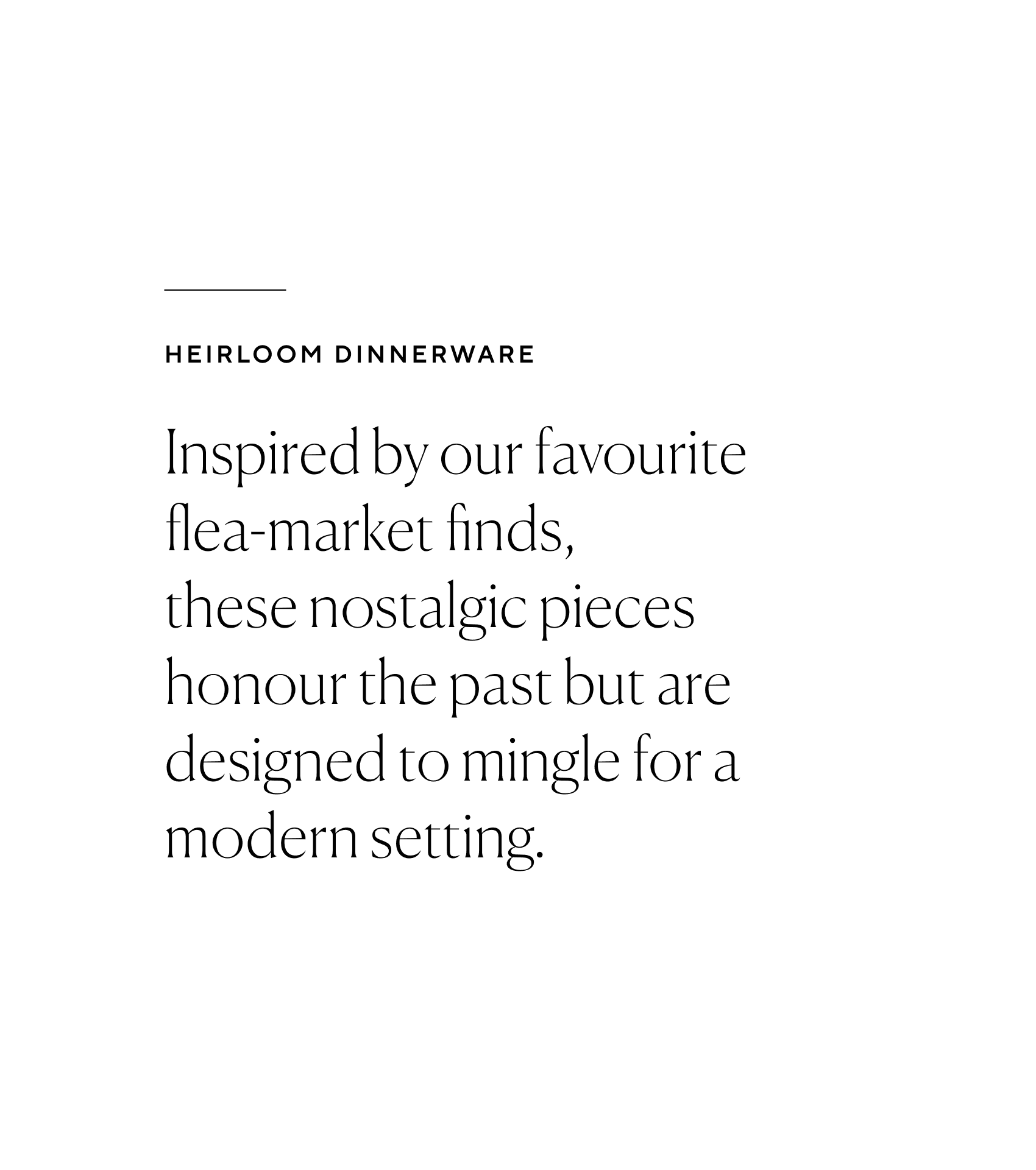 Shop Heirloom Dinnerware