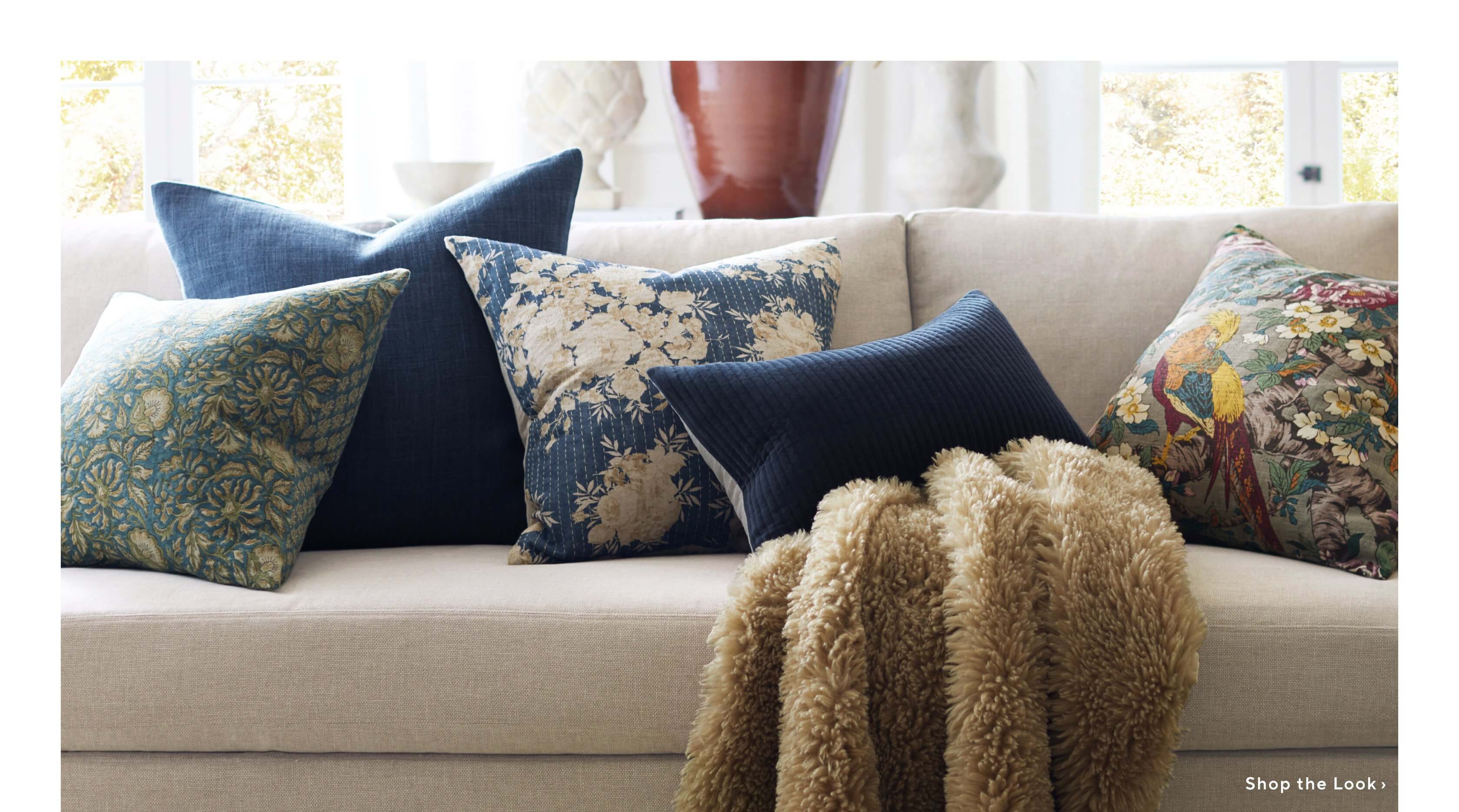 Shop Balance in Blue Pillows