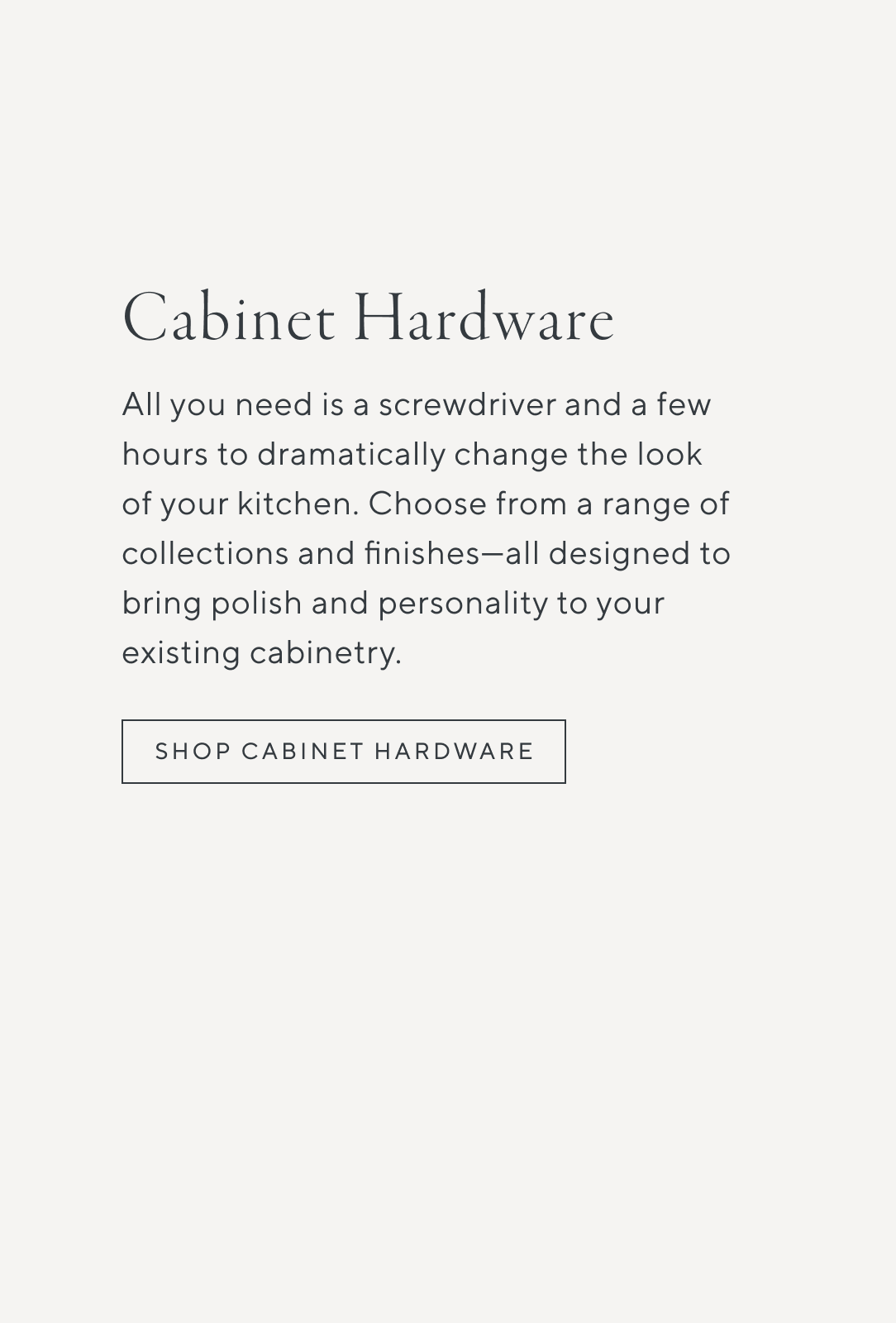 Cabinet Hardware