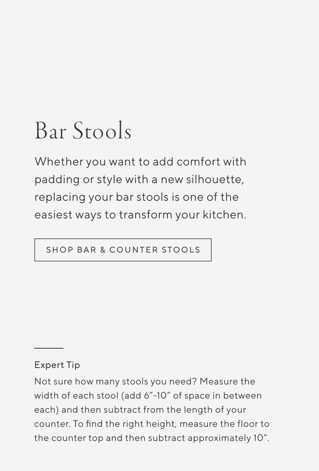 Bar & Counter Stools