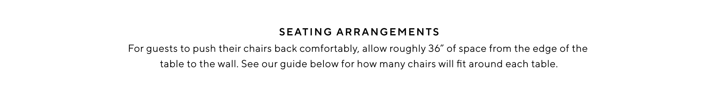 Seating Arrangements