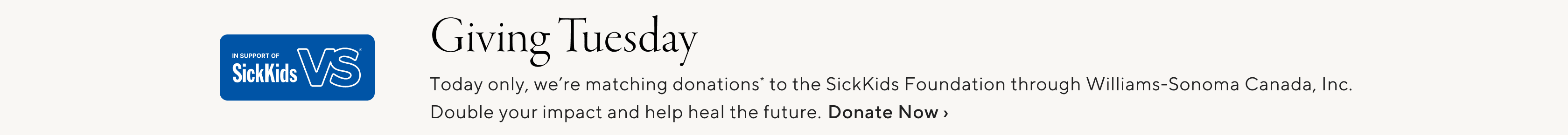 Donate to SickKids for Giving Tuesday