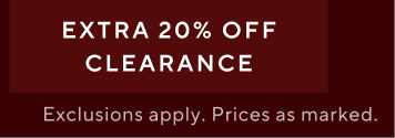 Extra 20% off Clearance 