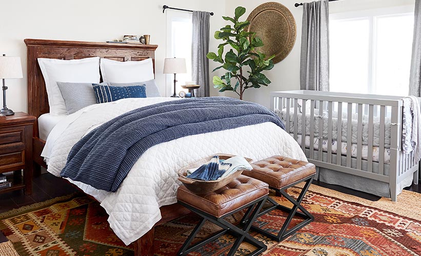 pottery barn round crib