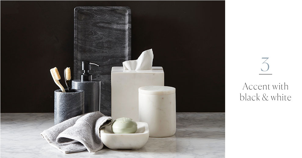 Accent with black & white