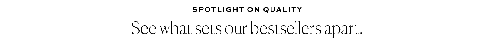 Spotlight on Quality