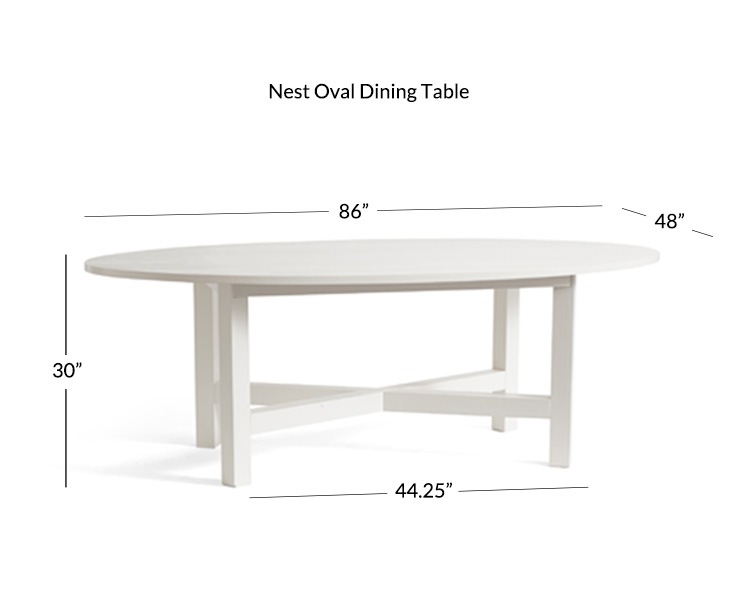 Nest Oval Dining Table Pottery Barn