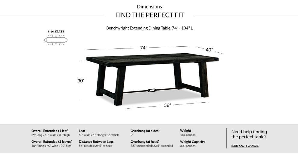 Perfect Pair Benchwright Extending Dining Table + Benchwright Chair
