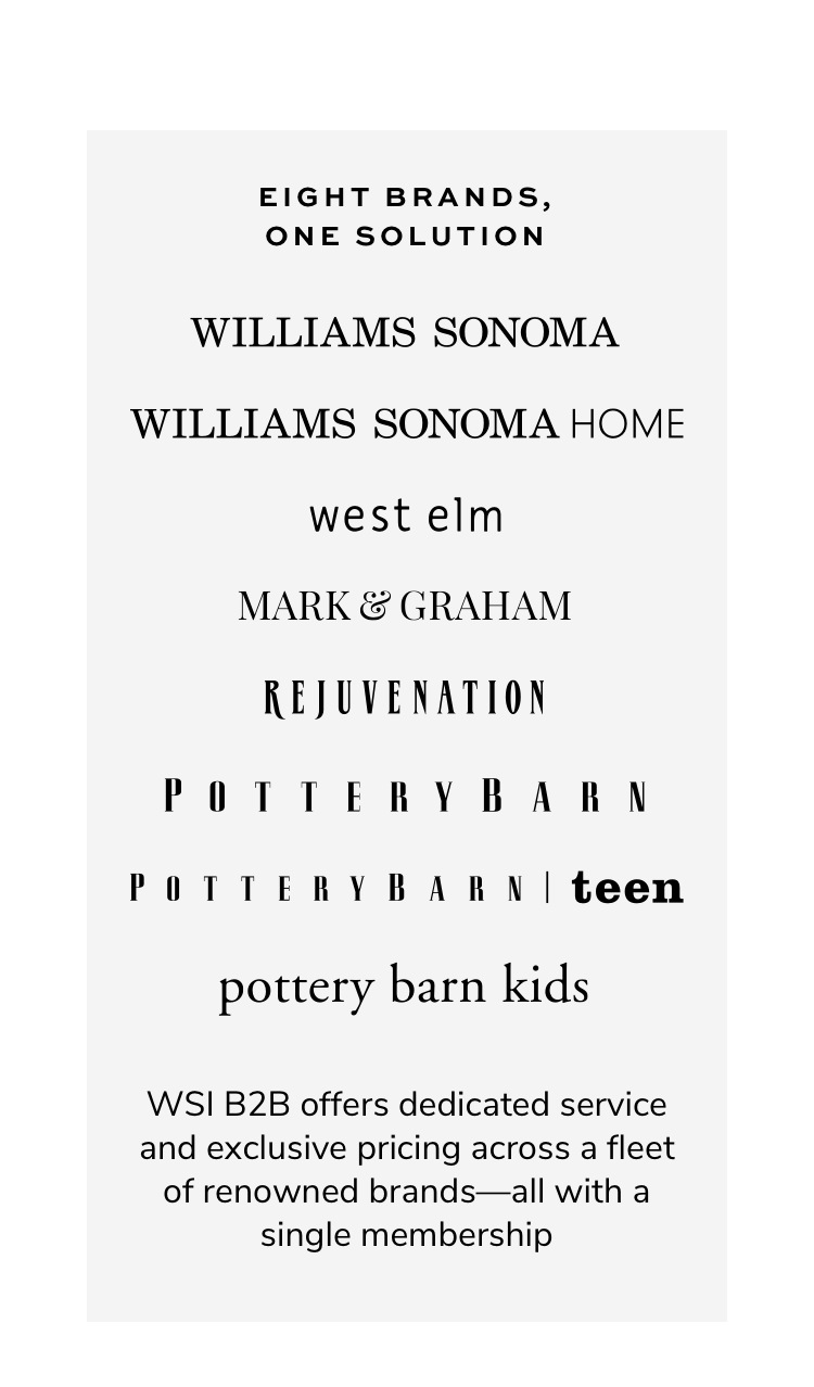 Business To Business Pottery Barn