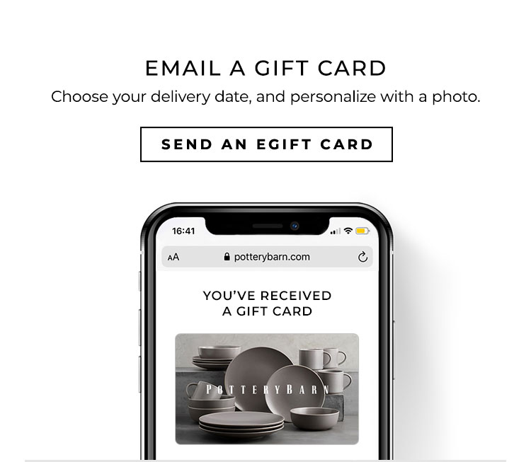 Can pottery barn gift cards be used at williams sonoma Gift Cards Pottery Barn