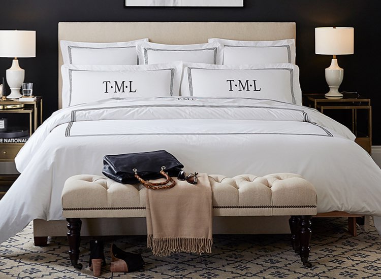 Pottery barn deals white bedding