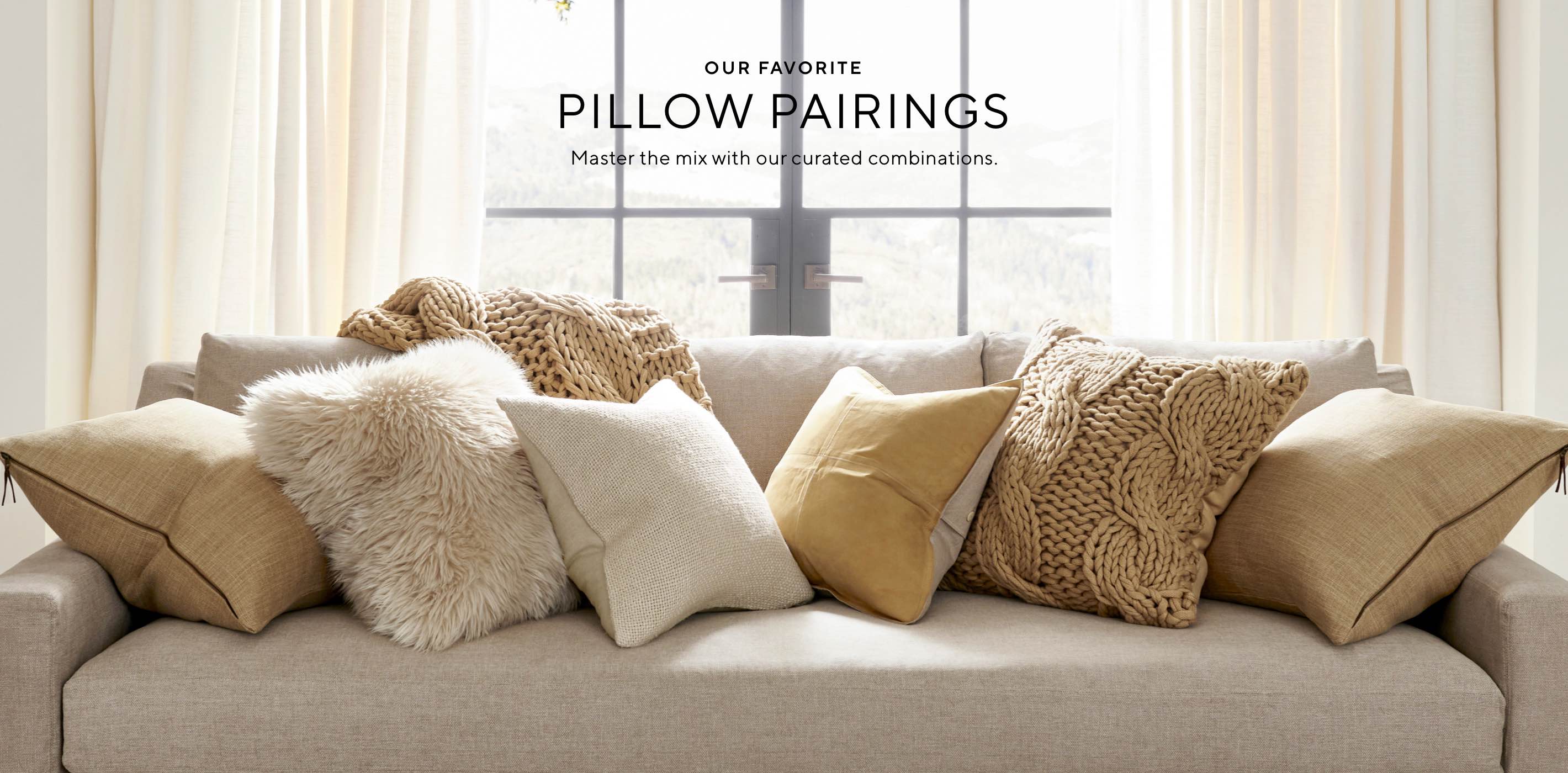 Our Favorite Pillow Looks Pottery Barn