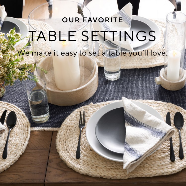 Our Favorite Table Settings Pottery Barn, Pottery Barn Table Setting Ideas