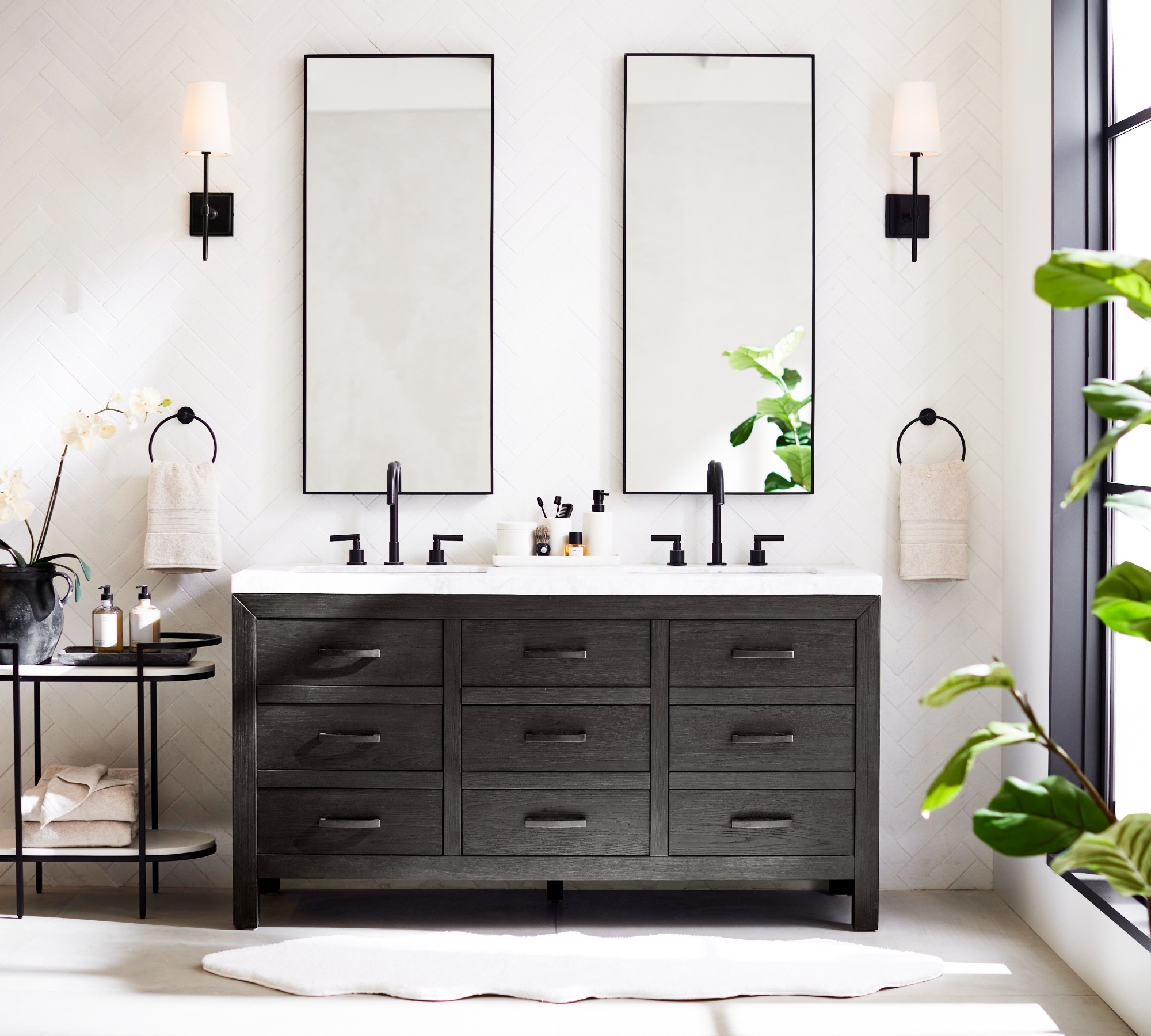 pottery barn bathroom sconces