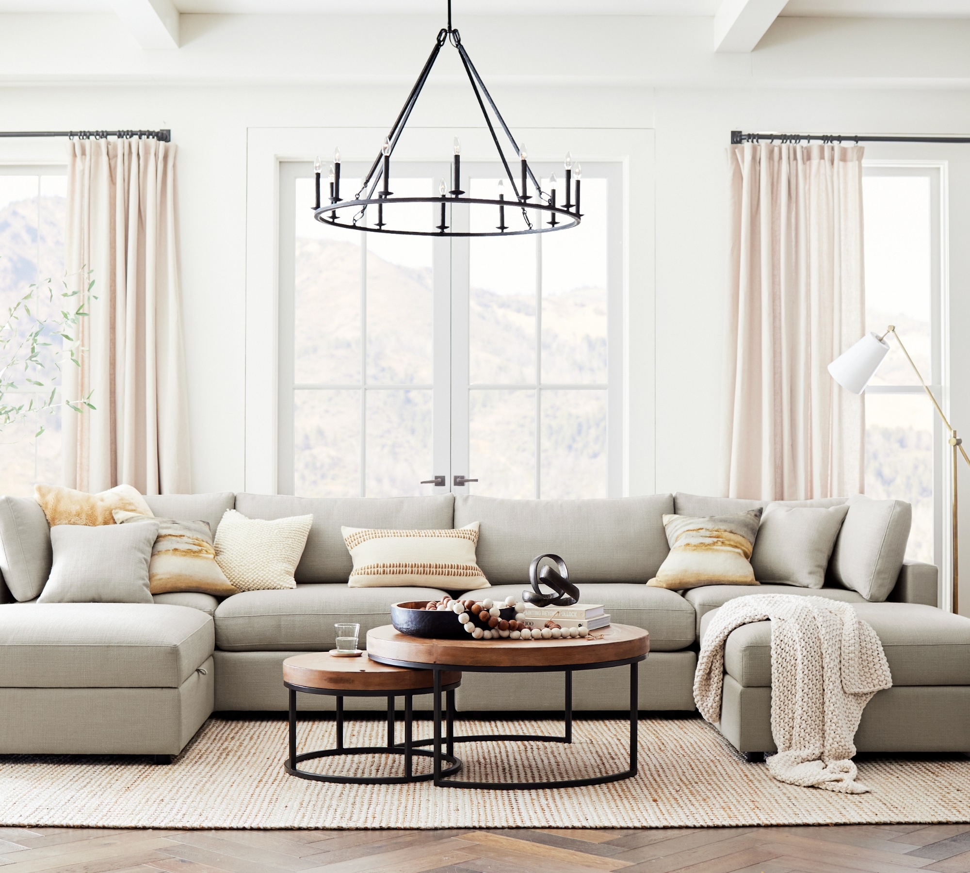 pottery barn living room lamps