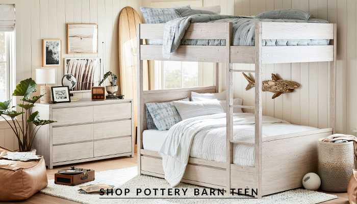 Pottery barn on sale teens beds