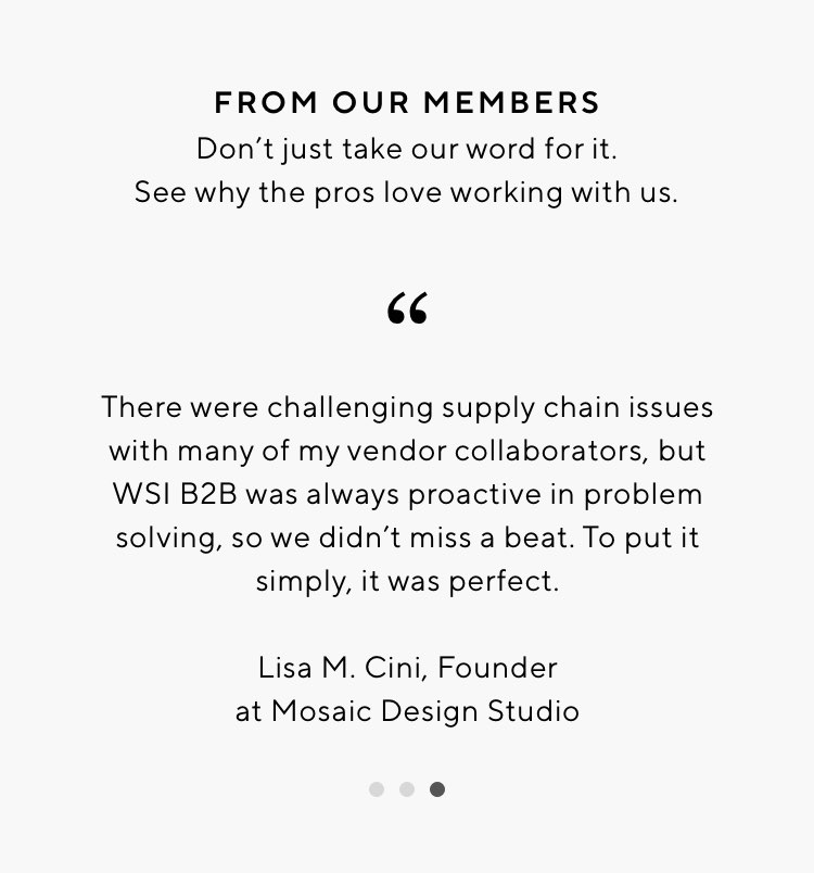 Business to Business Pottery Barn, Business to Business Pottery Barn