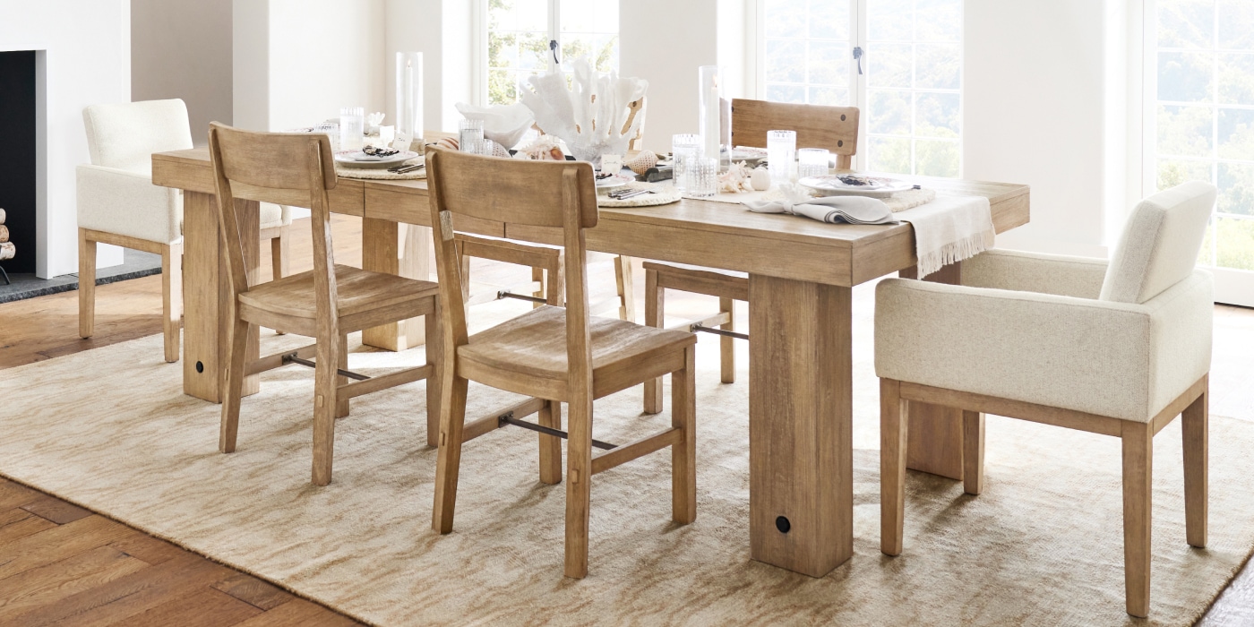 Pottery barn dining room best sale table sets