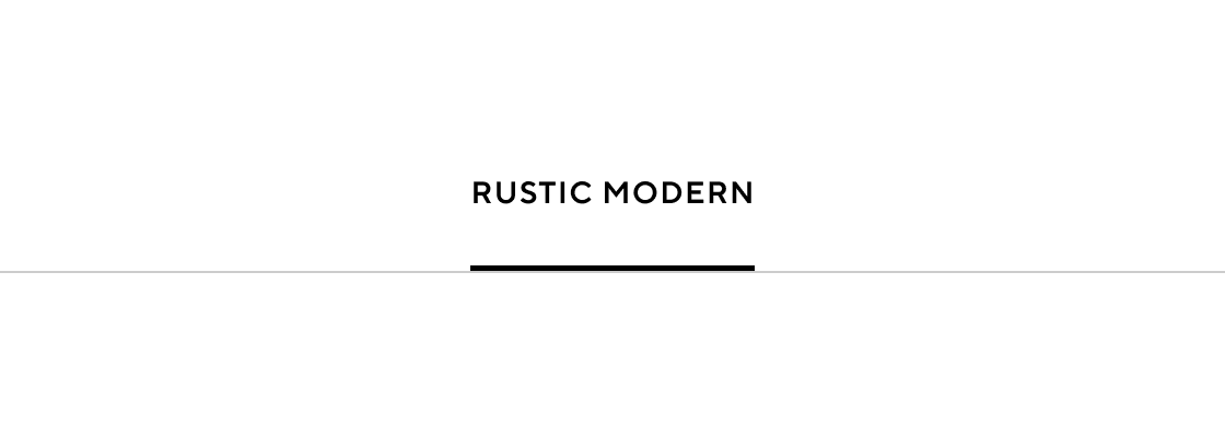 Rustic Modern