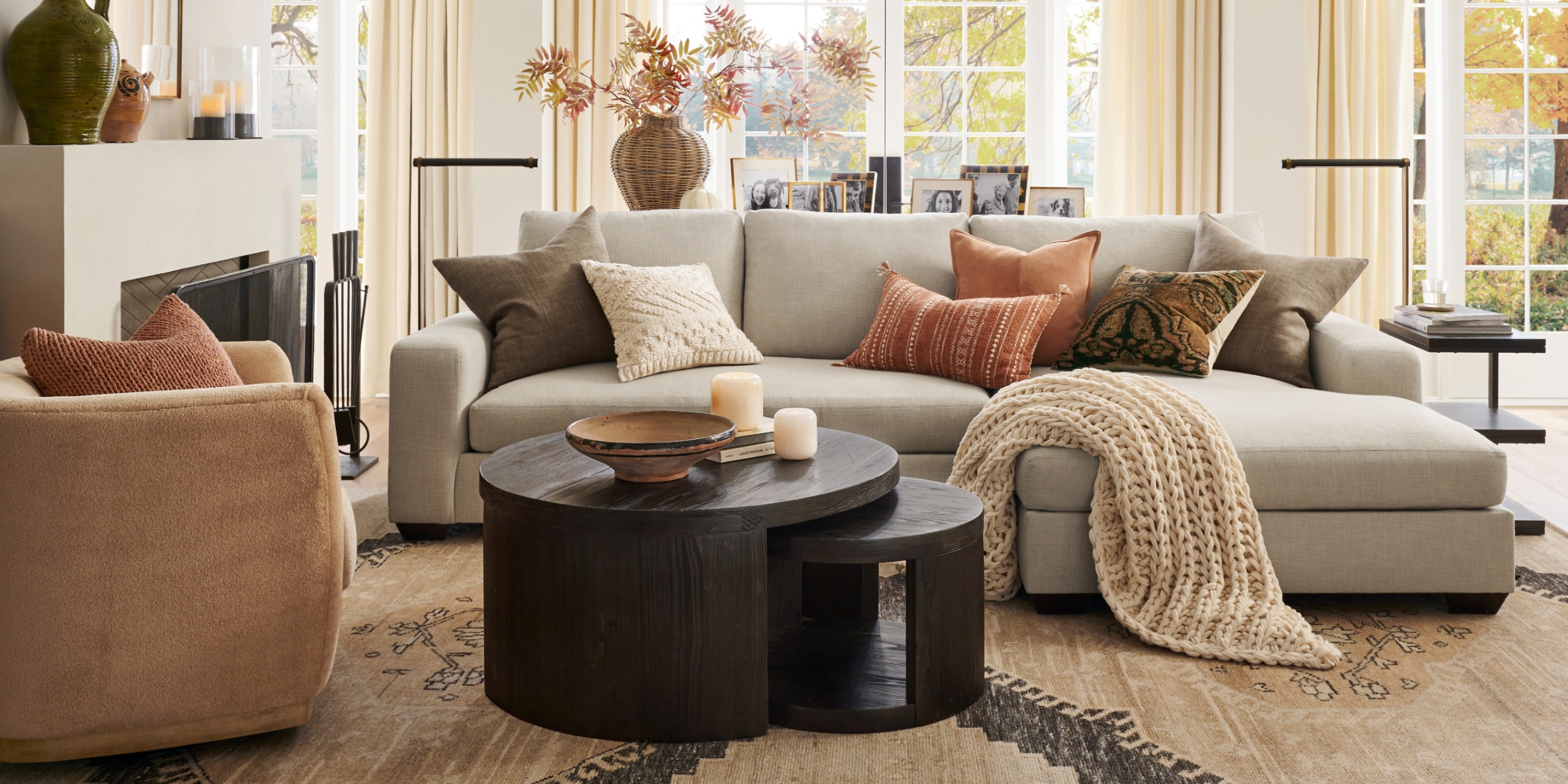 Big Sur Folsom Living Room Pottery Barn