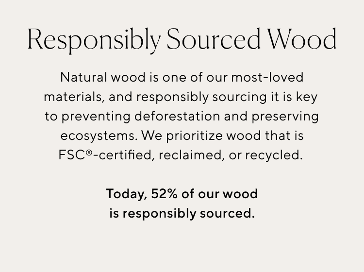 Responsibly Sourced Wood